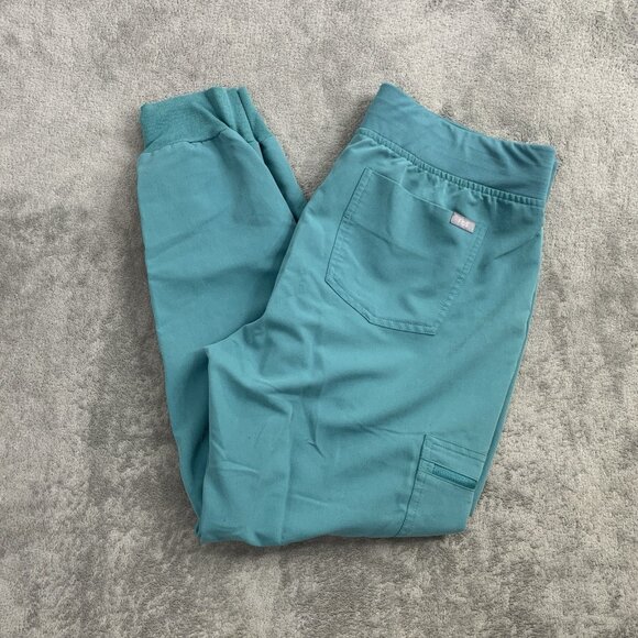 Figs Scrub Pants Womens Medium Petite Zamora Jogger Nurse Workwear Cactus Green - Picture 1 of 14